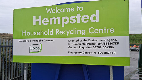 Hempsted household recycling centre