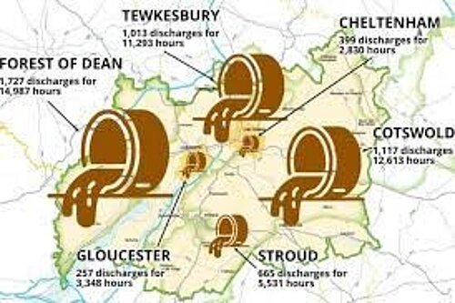 Map of county spills