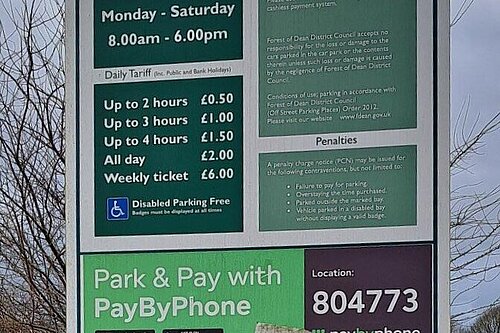 Current charging tariff